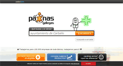 Desktop Screenshot of paxinasgalegas.es